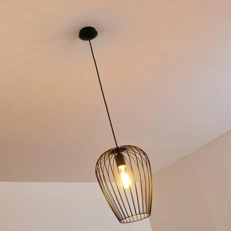 Suspension Chiuta Noir, 1 lumière
