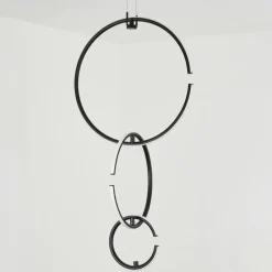 Suspension Chlak LED Noir, 3 lumières, Télécommandes