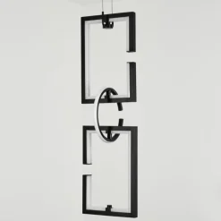 Suspension Chlak LED Noir, 3 lumières, Télécommandes