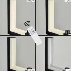 Suspension Chlak LED Noir, 2 lumières, Télécommandes