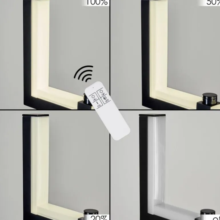 Suspension Chlak LED Noir, 2 lumières, Télécommandes