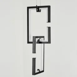 Suspension Chlak LED Noir, 2 lumières, Télécommandes