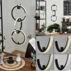 Suspension Chlak LED Noir, 3 lumières, Télécommandes