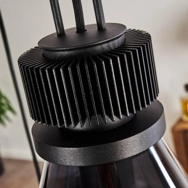 Suspension Coapilla Noir, 6 lumières