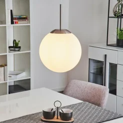 Suspension Cochuna Nickel mat, 1 lumière