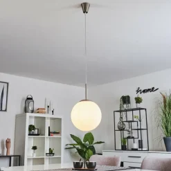 Suspension Cochuna Nickel mat, 1 lumière