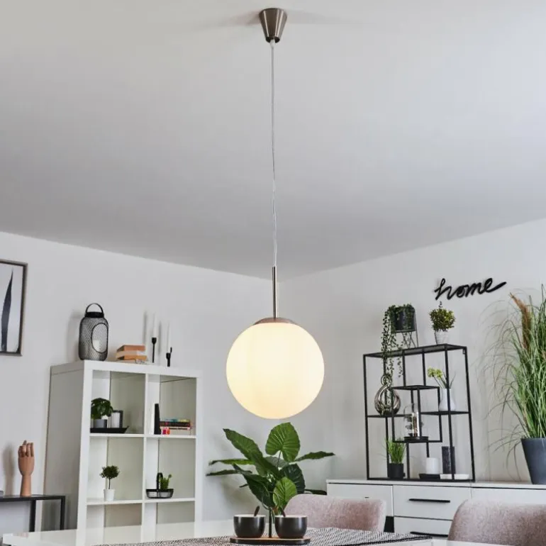 Suspension Cochuna Nickel mat, 1 lumière