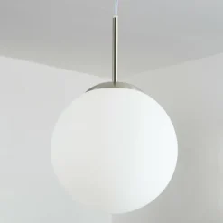 Suspension Cochuna Nickel mat, 1 lumière