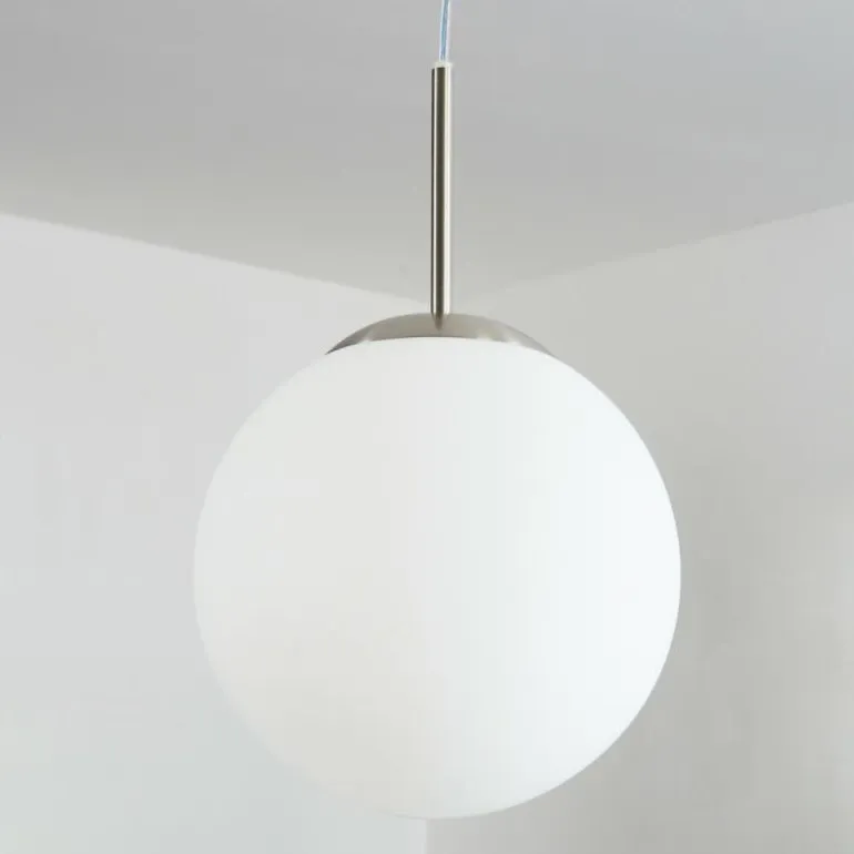 Suspension Cochuna Nickel mat, 1 lumière