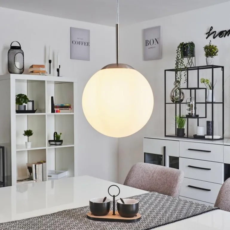 Suspension Cochuna Nickel mat, 1 lumière