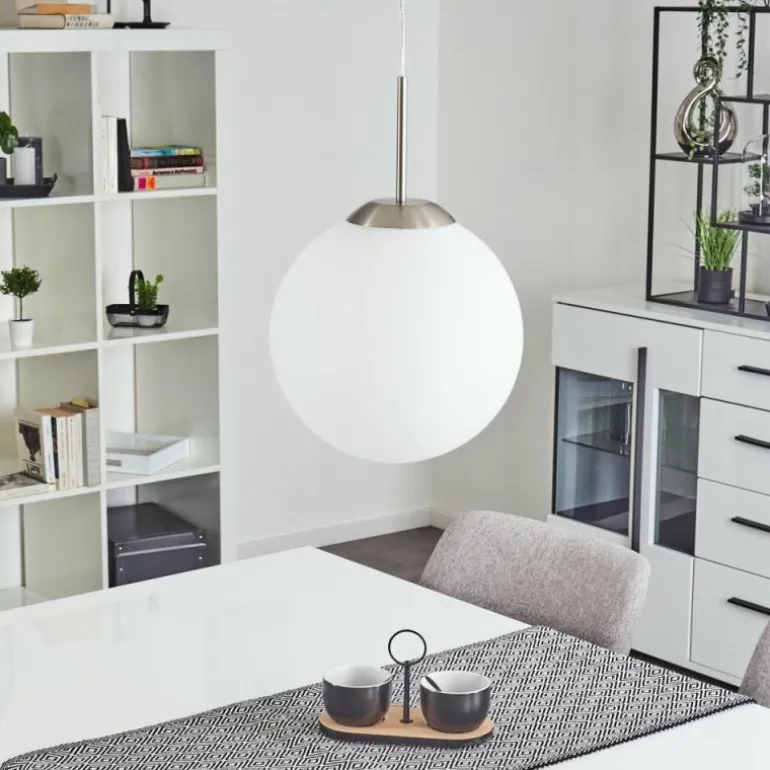Suspension Cochuna Nickel mat, 1 lumière