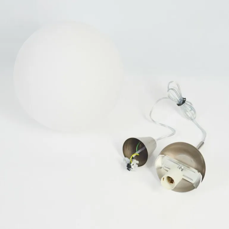 Suspension Cochuna Nickel mat, 1 lumière