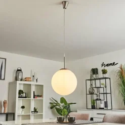 Suspension Cochuna Nickel mat, 1 lumière