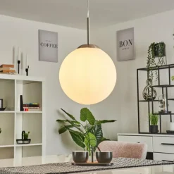 Suspension Cochuna Nickel mat, 1 lumière