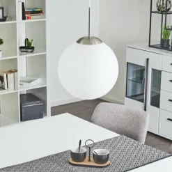 Suspension Cochuna Nickel mat, 1 lumière