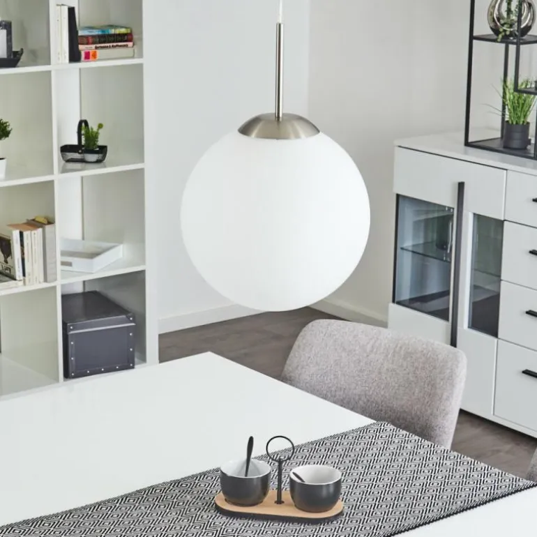 Suspension Cochuna Nickel mat, 1 lumière