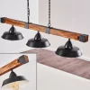 Suspension Corippo Noir, 3 lumières