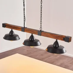 Suspension Corippo Noir, 3 lumières