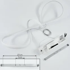 Suspension Dauntey LED Blanc, 1 lumière