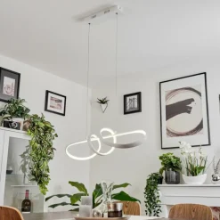 Suspension Dauntey LED Blanc, 1 lumière