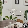 Suspension Dauntey LED Nickel mat, 1 lumière