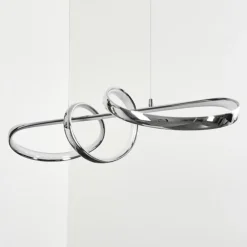 Suspension Dauntey LED Nickel mat, 1 lumière