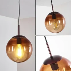 Suspension Degevos Brun, 1 lumière