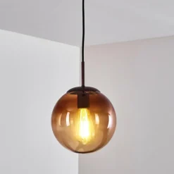 Suspension Degevos Brun, 1 lumière