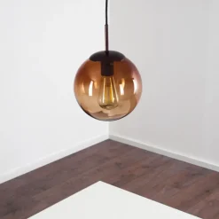 Suspension Degevos Brun, 1 lumière