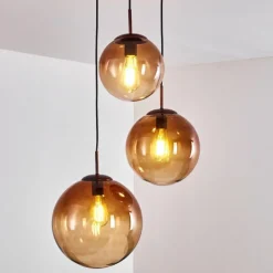 Suspension Degevos Brun, 3 lumières