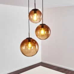 Suspension Degevos Brun, 3 lumières