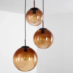 Suspension Degevos Brun, 3 lumières