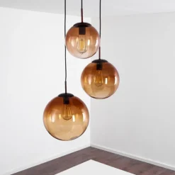 Suspension Degevos Brun, 3 lumières