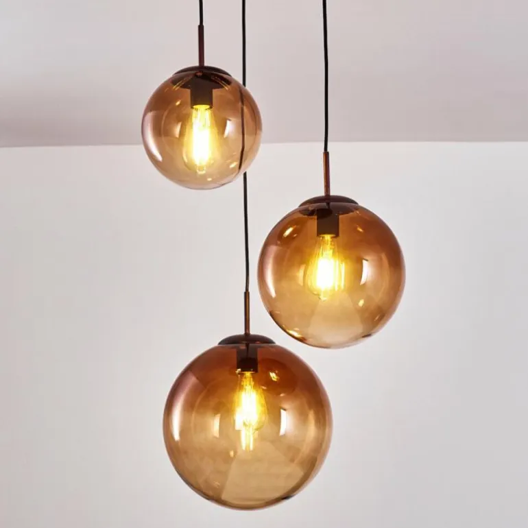 Suspension Degevos Brun, 3 lumières