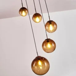 Suspension Degevos Brun, 5 lumières