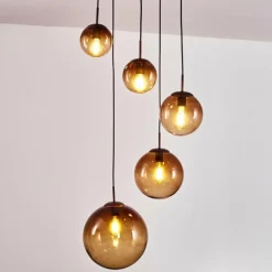 Suspension Degevos Brun, 5 lumières