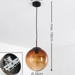 Suspension Degevos Brun, 1 lumière