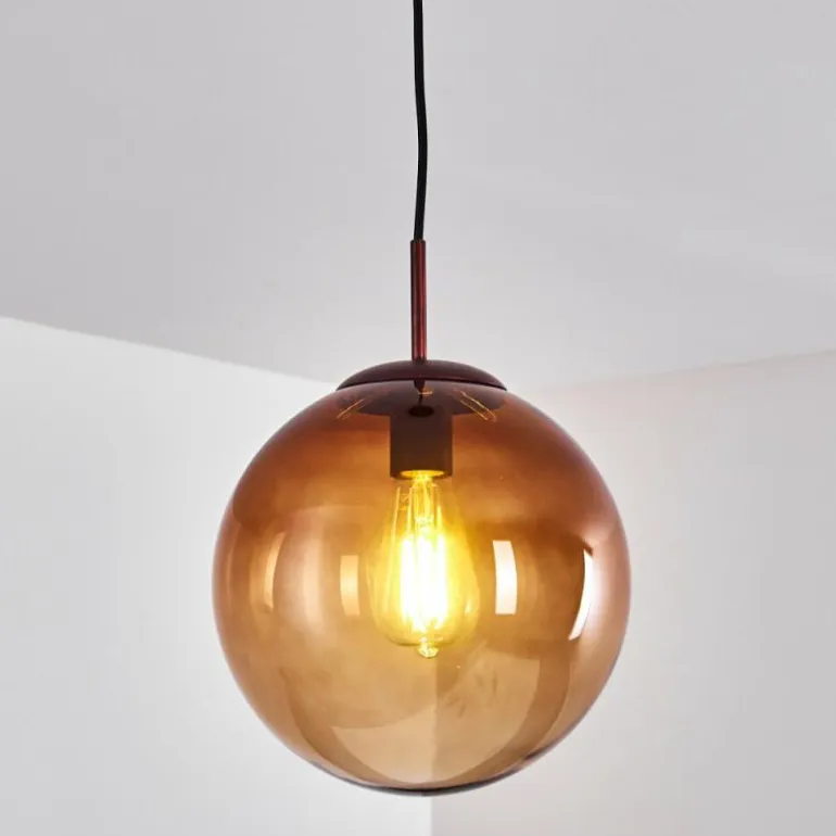 Suspension Degevos Brun, 1 lumière