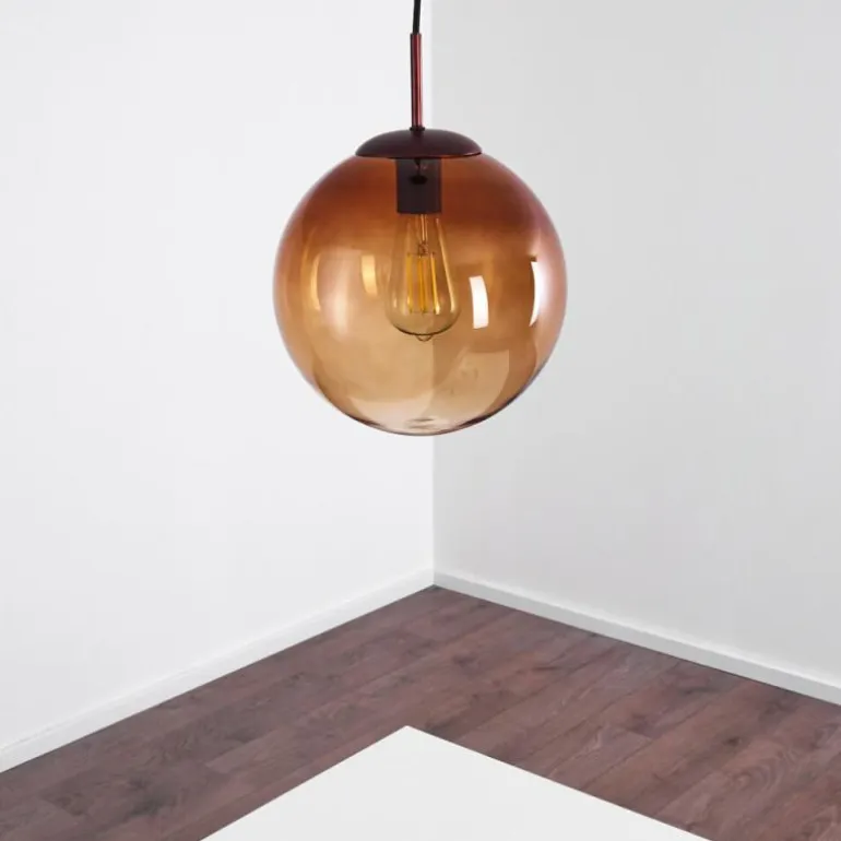 Suspension Degevos Brun, 1 lumière