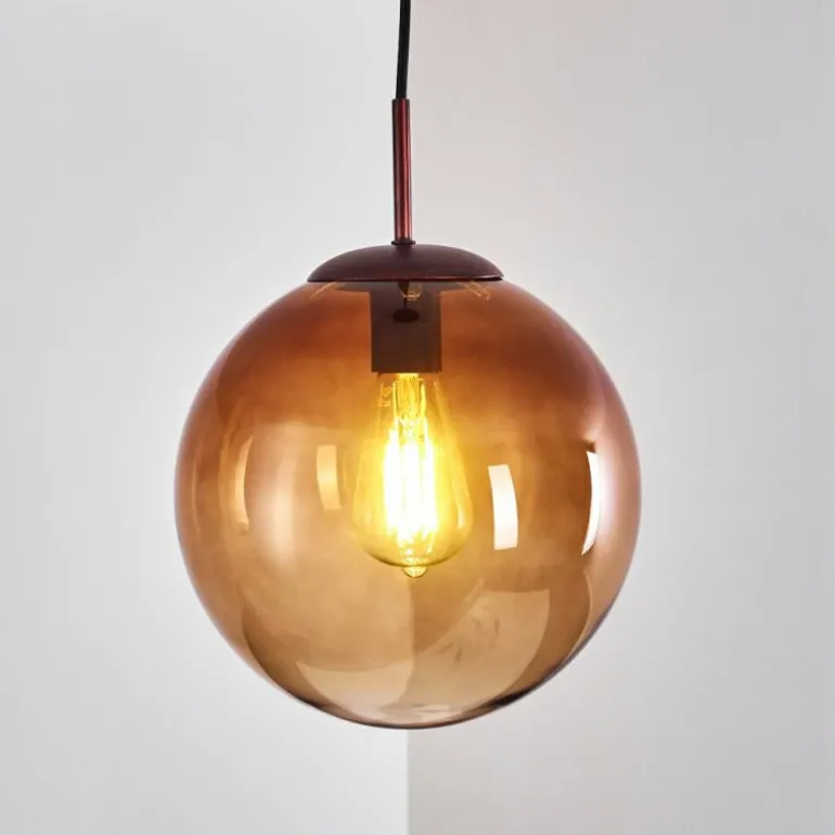 Suspension Degevos Brun, 1 lumière