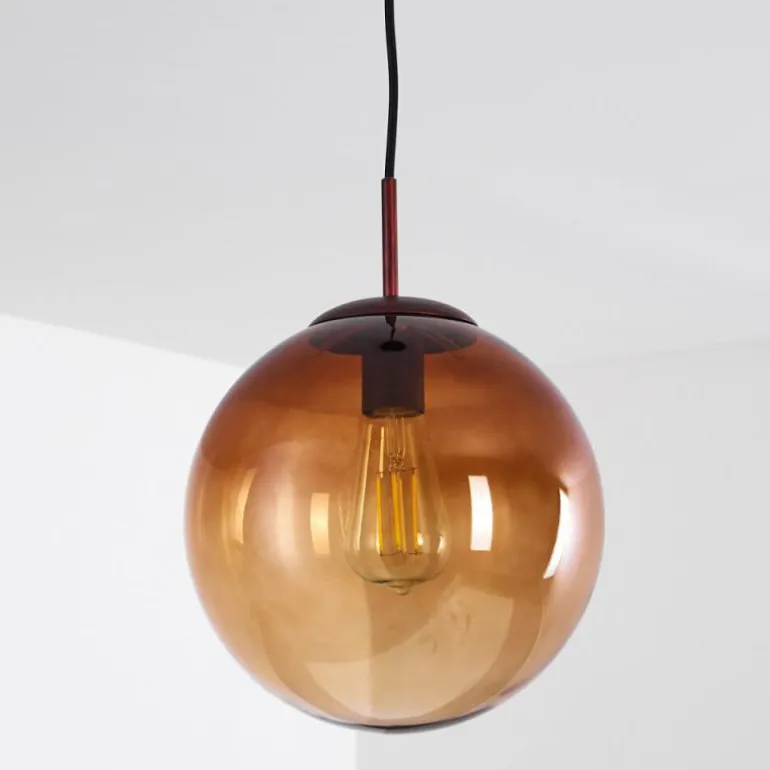 Suspension Degevos Brun, 1 lumière