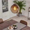 Suspension Degevos Brun, 1 lumière