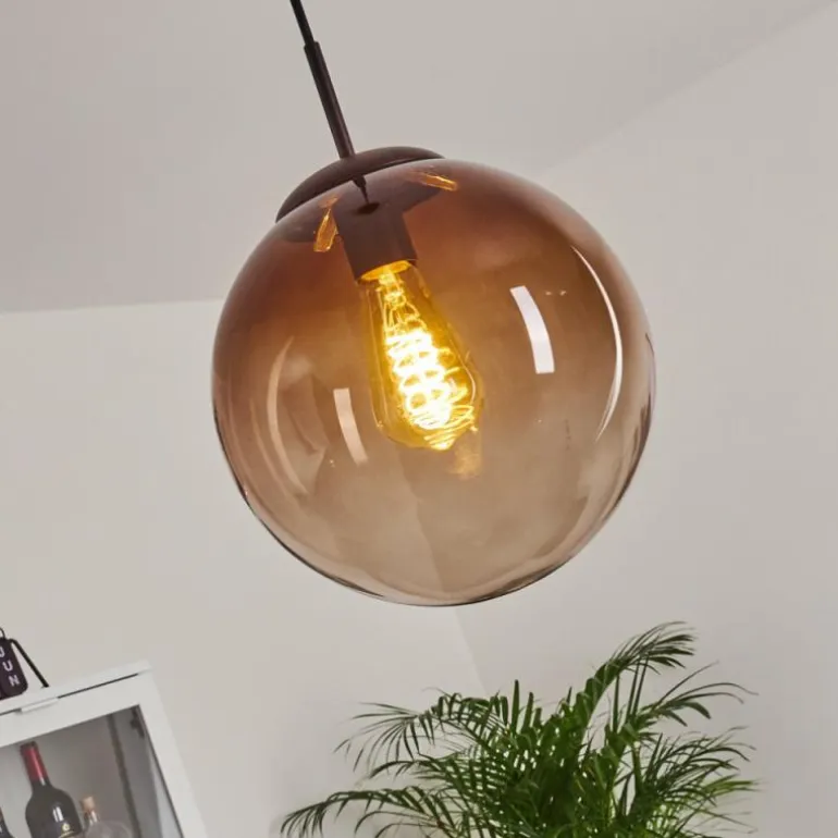 Suspension Degevos Brun, 1 lumière