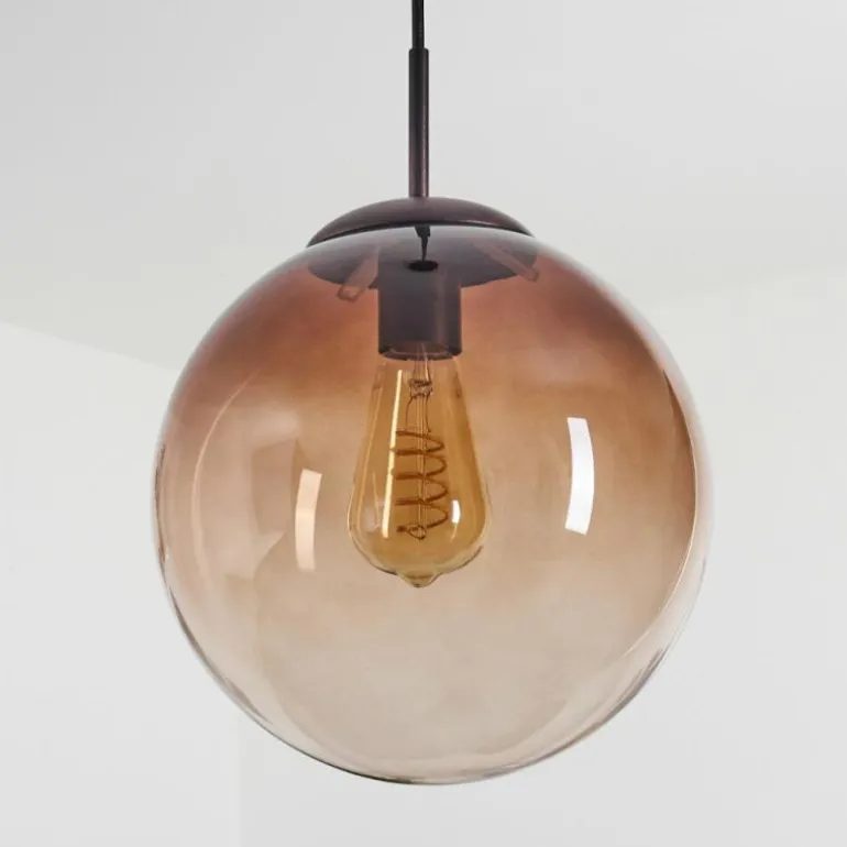 Suspension Degevos Brun, 1 lumière