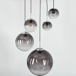 Suspension Degevos Chrome, 5 lumières