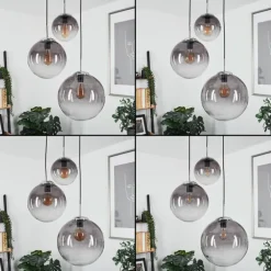 Suspension Degevos Gris, 3 lumières