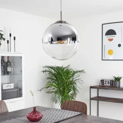 Suspension Degevos Nickel mat, 1 lumière
