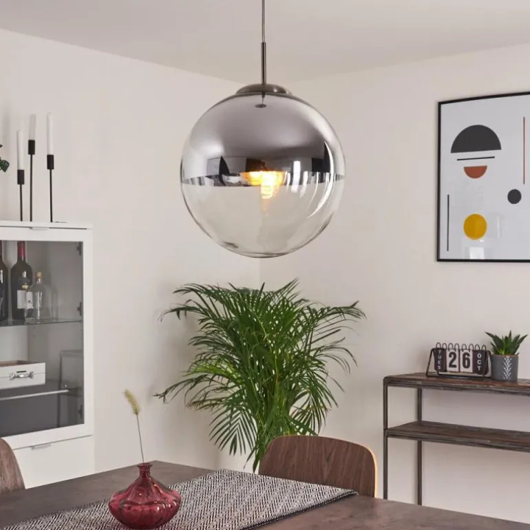 Suspension Degevos Nickel mat, 1 lumière