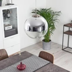 Suspension Degevos Nickel mat, 1 lumière