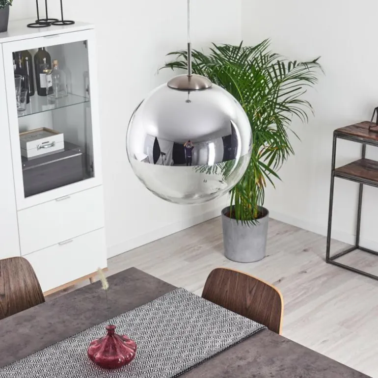 Suspension Degevos Nickel mat, 1 lumière